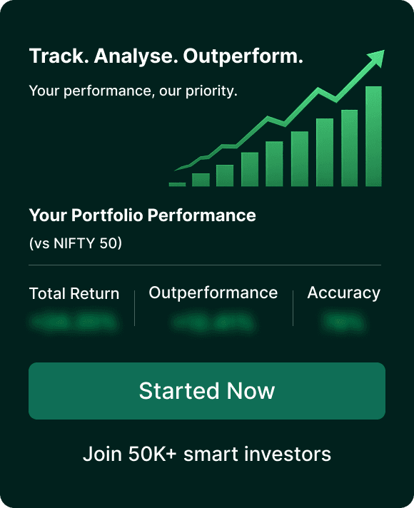 Track. Analyse. Outperform. Your portfolio performance vs NIFTY 50 — Started Now